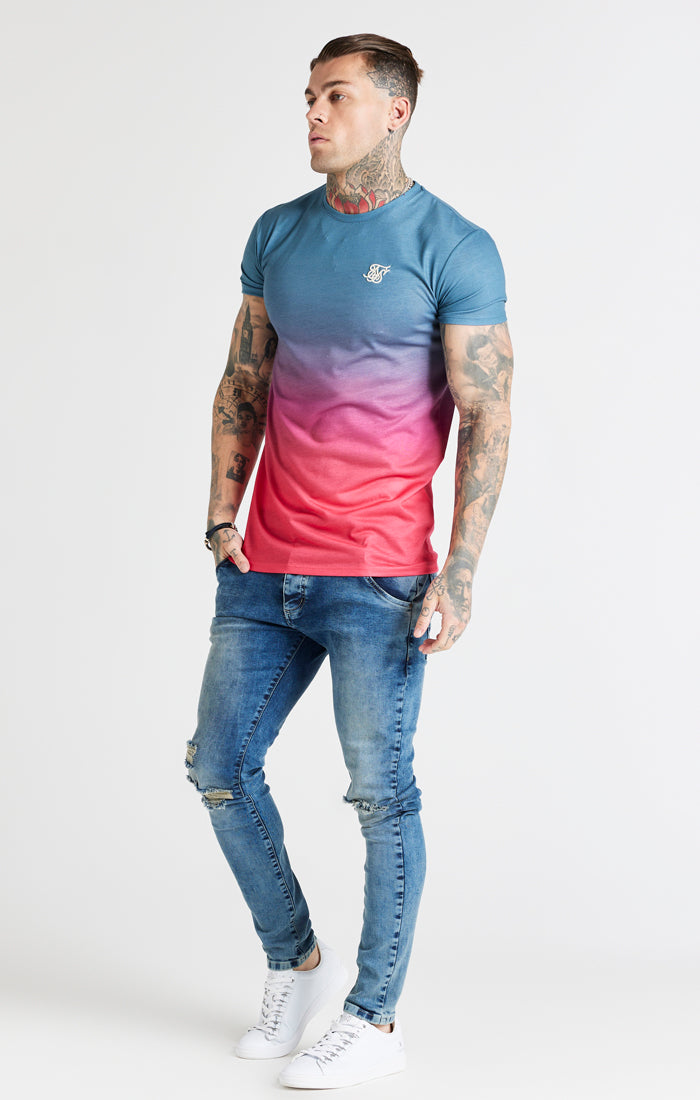Grey Fade Muscle Fit T-Shirt (2)