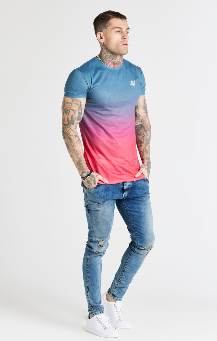Grey Fade Muscle Fit T-Shirt (4)