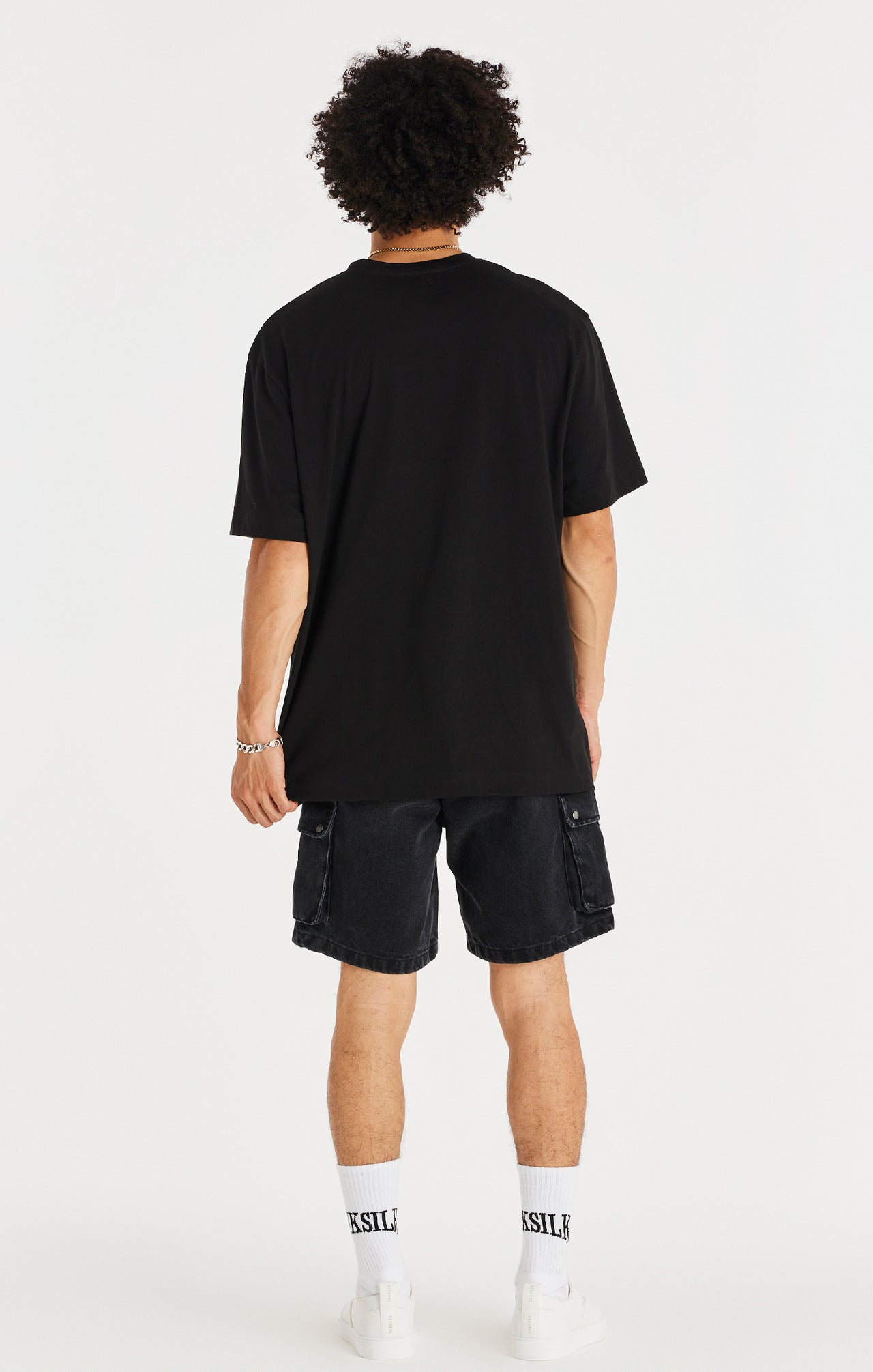 Black Denim Cargo Short (6)