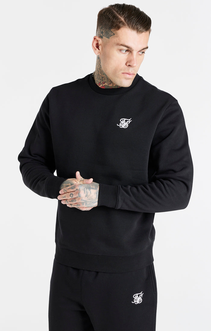 Black Essential Crew Sweatshirt