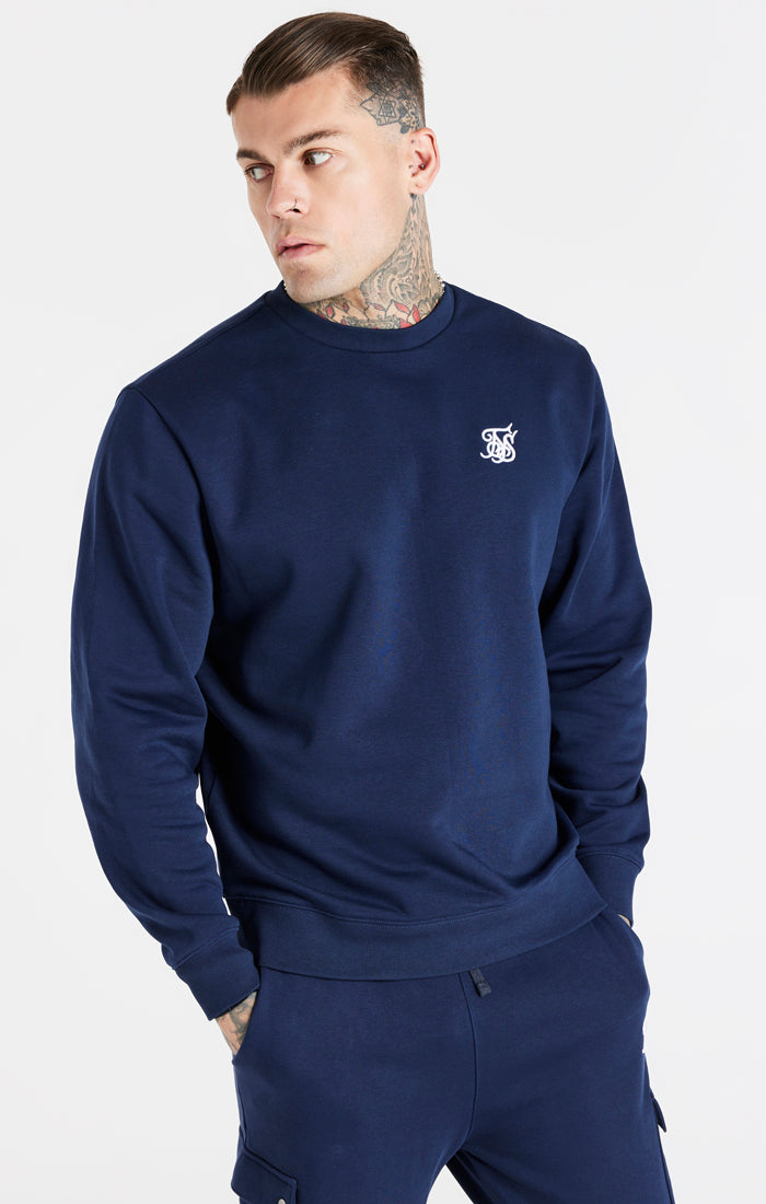 Navy Essential Crew Sweatshirt