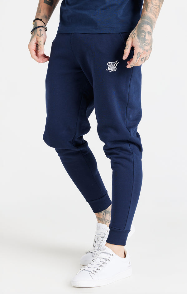 Navy Essential Fitted Jogger