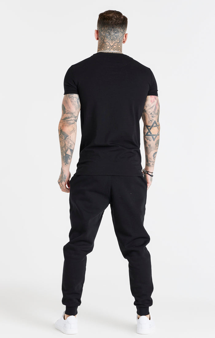 Black Essential Muscle Fit T-Shirt (4)