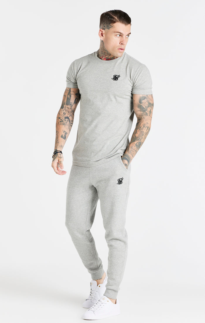Grey Marl Essential Muscle Fit T-Shirt (3)