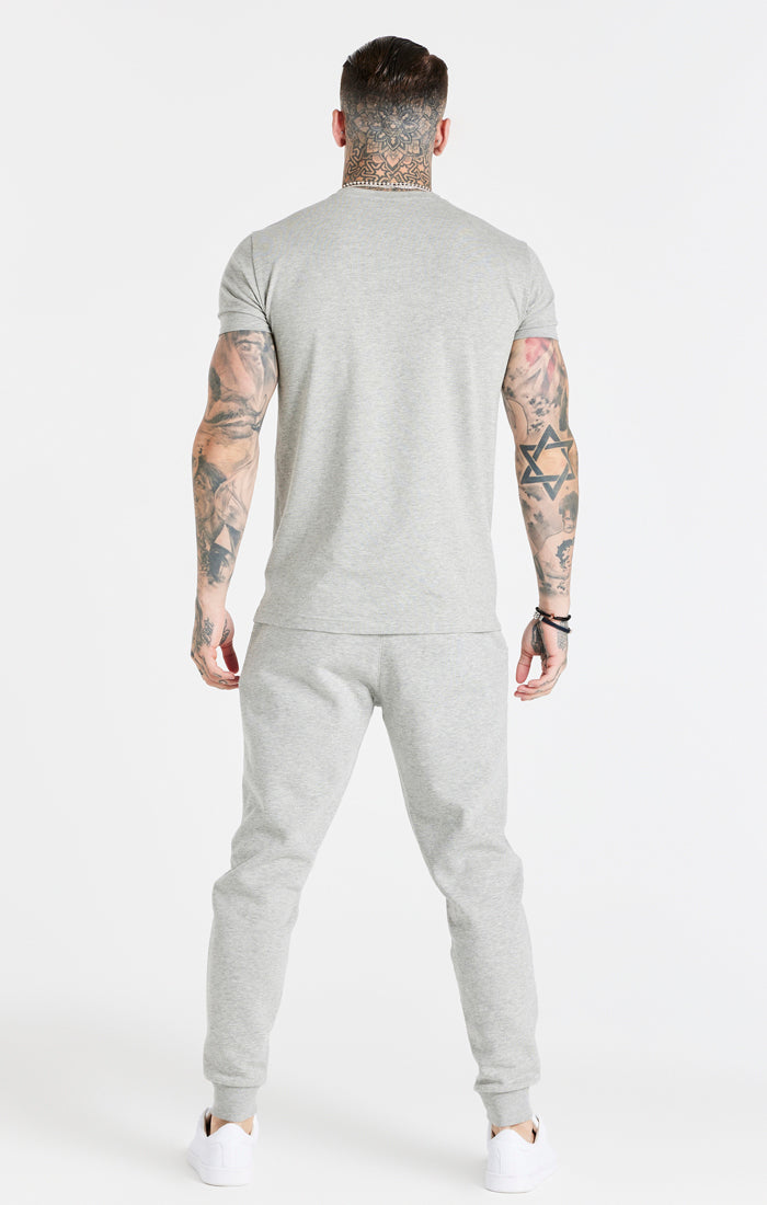 Grey Marl Essential Muscle Fit T-Shirt (4)
