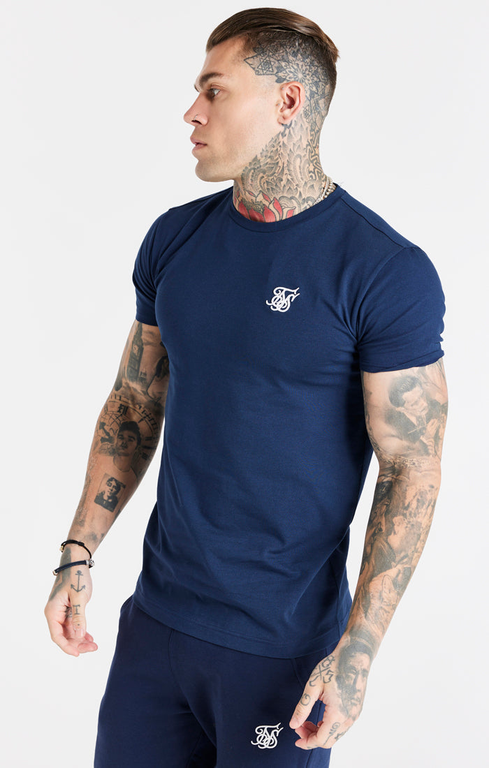 Navy Essential Muscle Fit T-Shirt