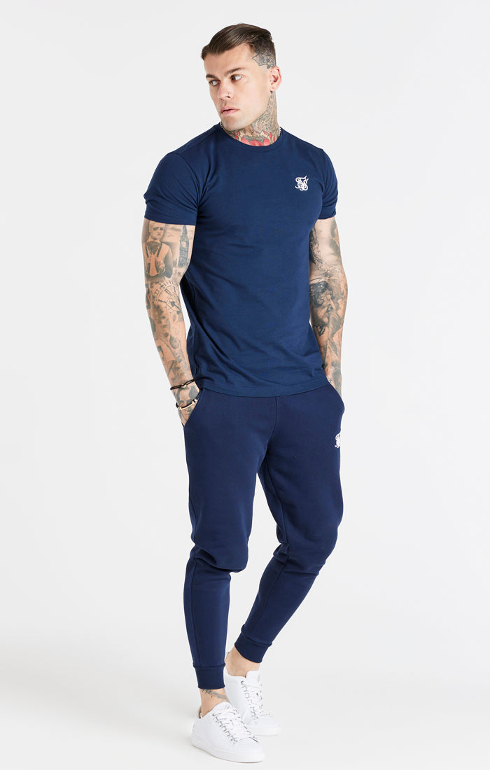 Navy Essential Muscle Fit T-Shirt (2)
