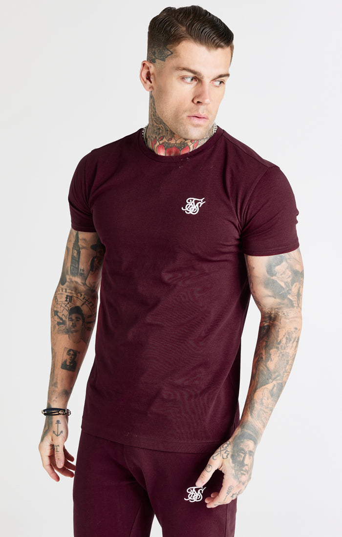 Burgundy Muscle Fit T-Shirt