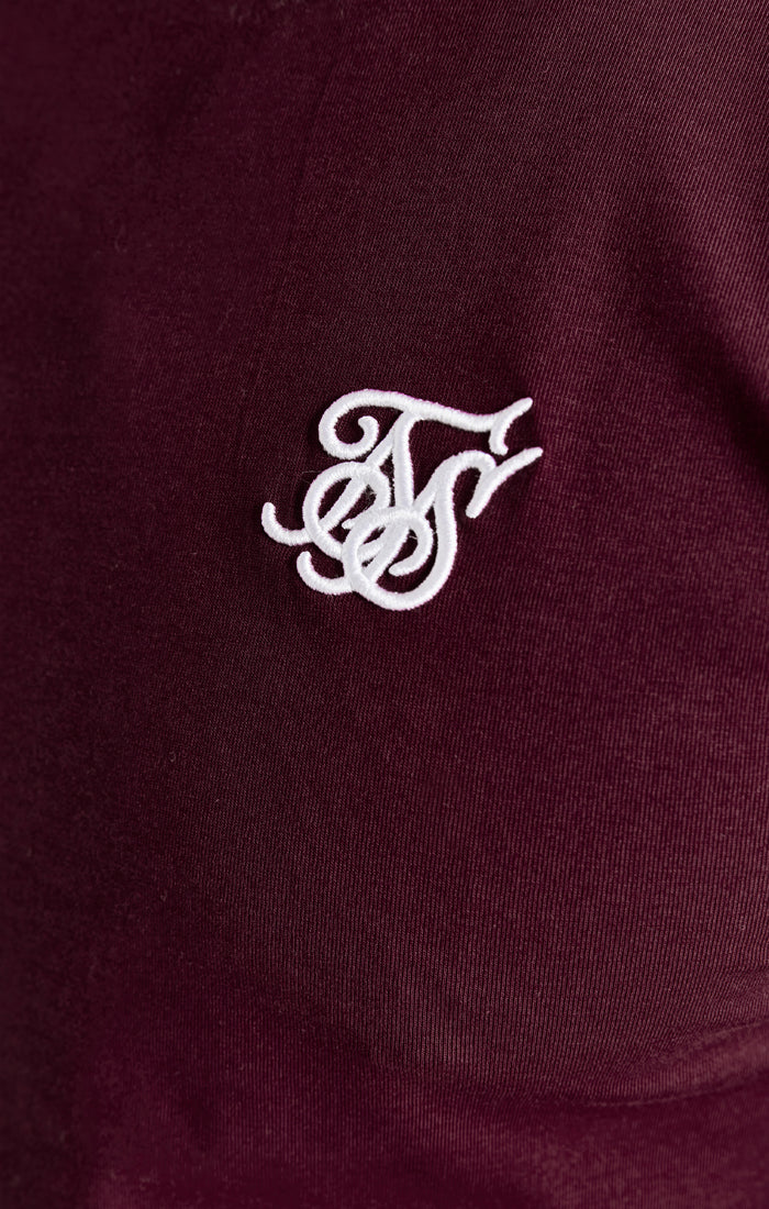 Burgundy Muscle Fit T-Shirt (1)