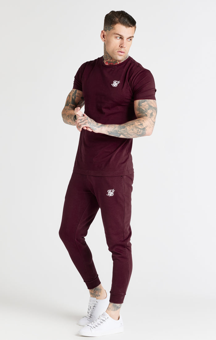 Burgundy Muscle Fit T-Shirt (3)