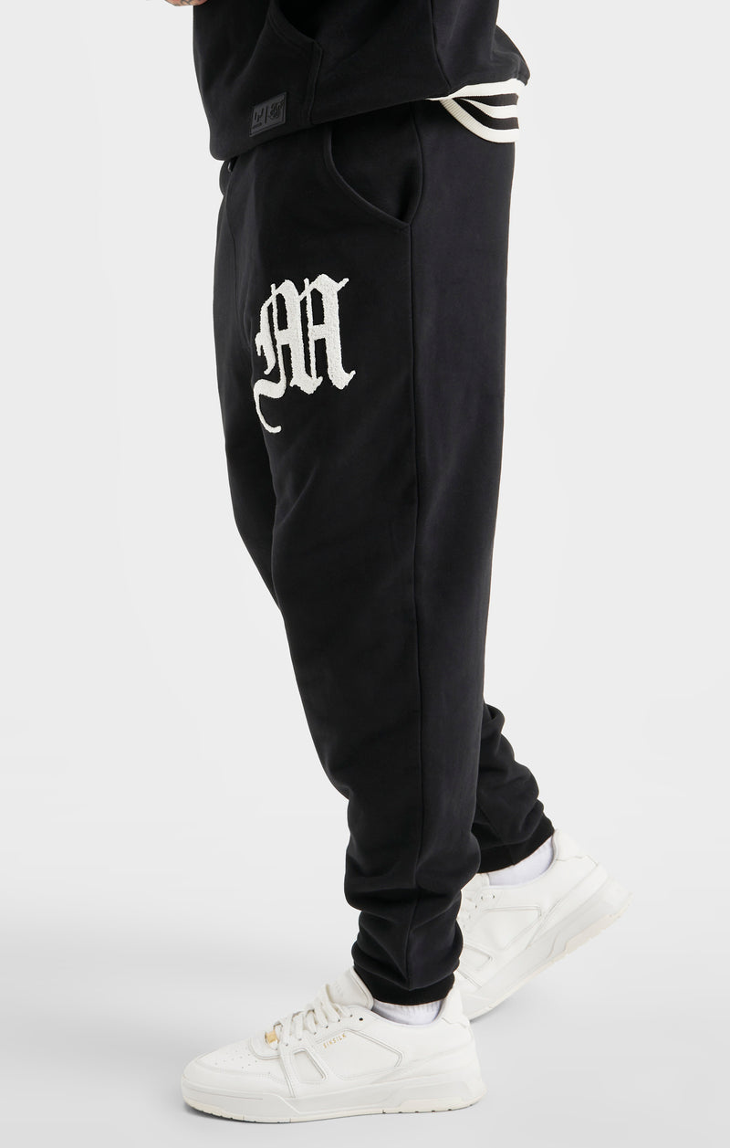 Messi x SikSilk Black Logo Pant (1)
