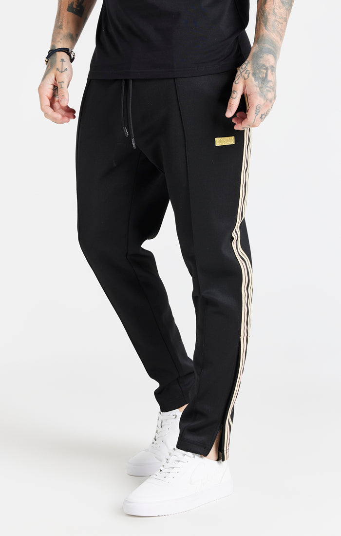 Black Infinite Pleated Pant