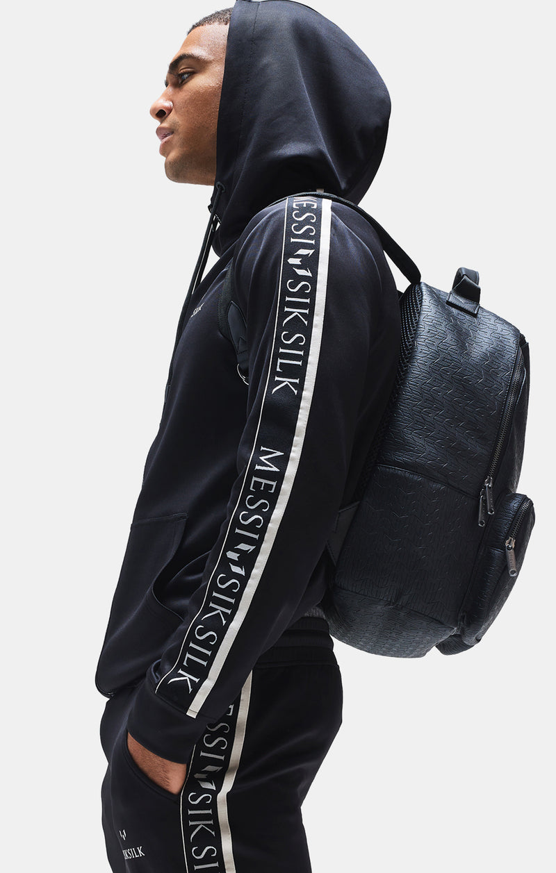 Messi x SikSilk Black Taped Zip Hoodie