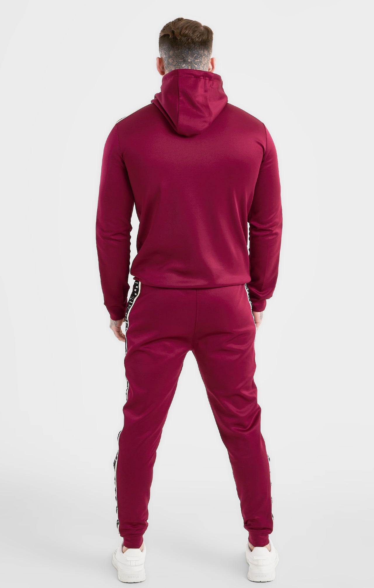 Messi x SikSilk Taped Zip Through - Burgundy (4)