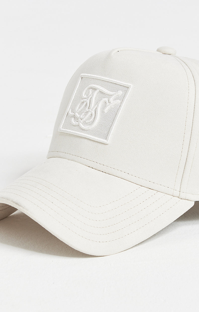 Ecru Prestige Patch Sueded Trucker Cap (1)