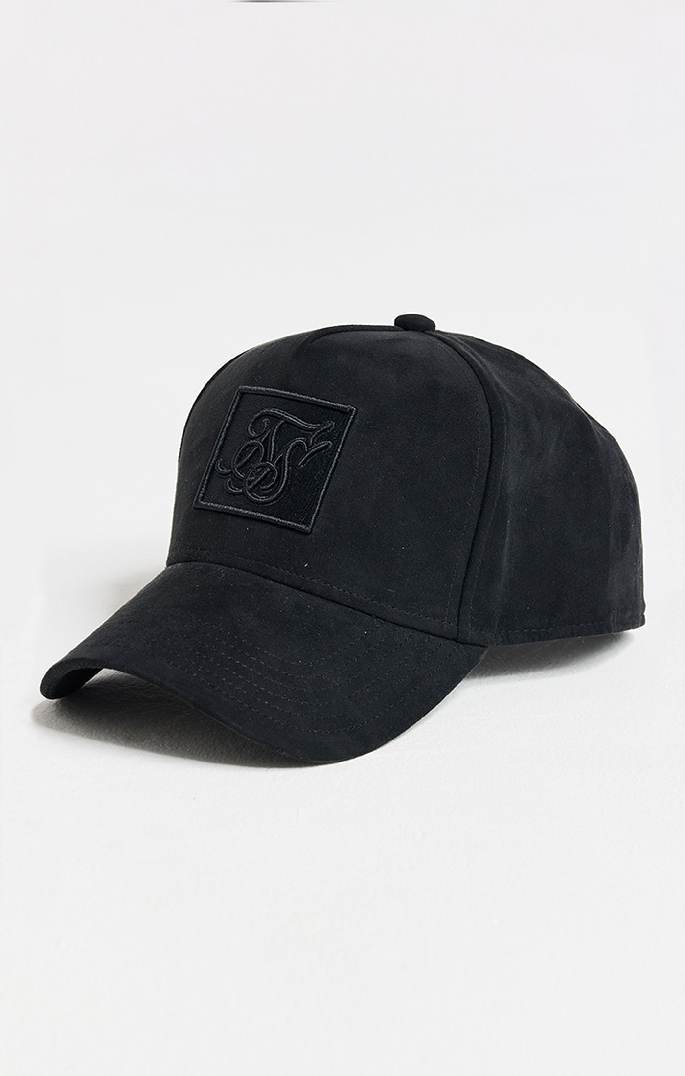 Load image into Gallery viewer, Black Prestige Patch Sueded Trucker Cap