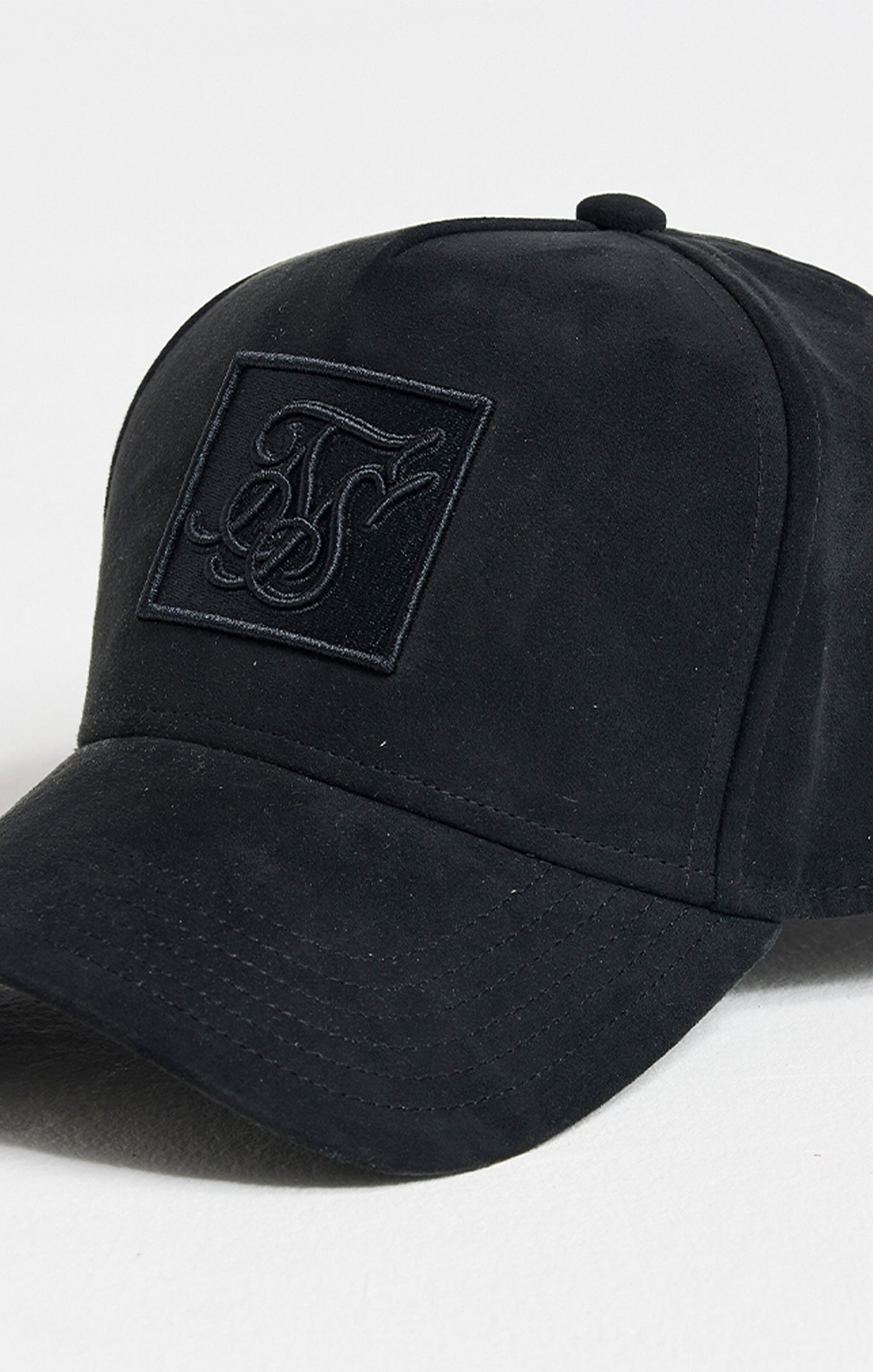 Load image into Gallery viewer, Black Prestige Patch Sueded Trucker Cap (1)