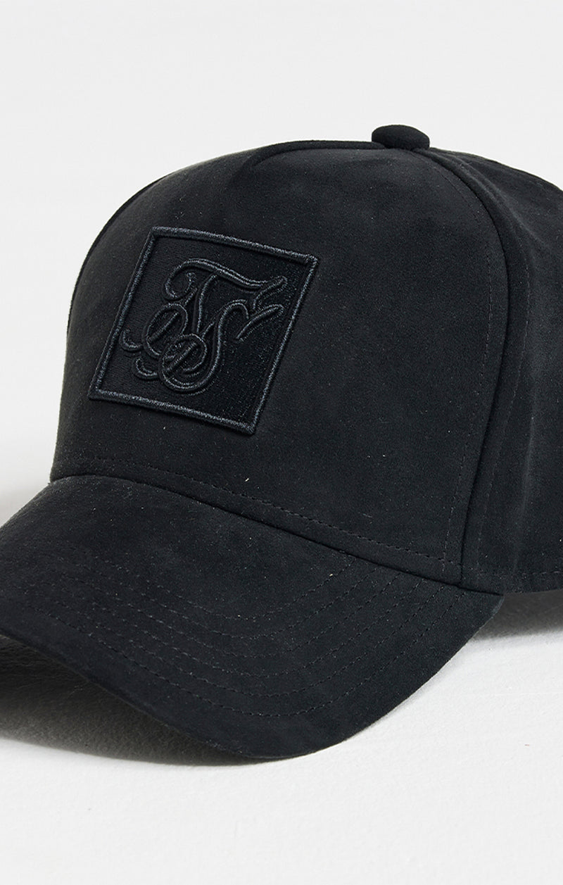Black Prestige Patch Sueded Trucker Cap (1)
