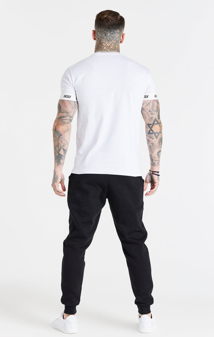 White Essential Elastic Cuff T-Shirt (4)