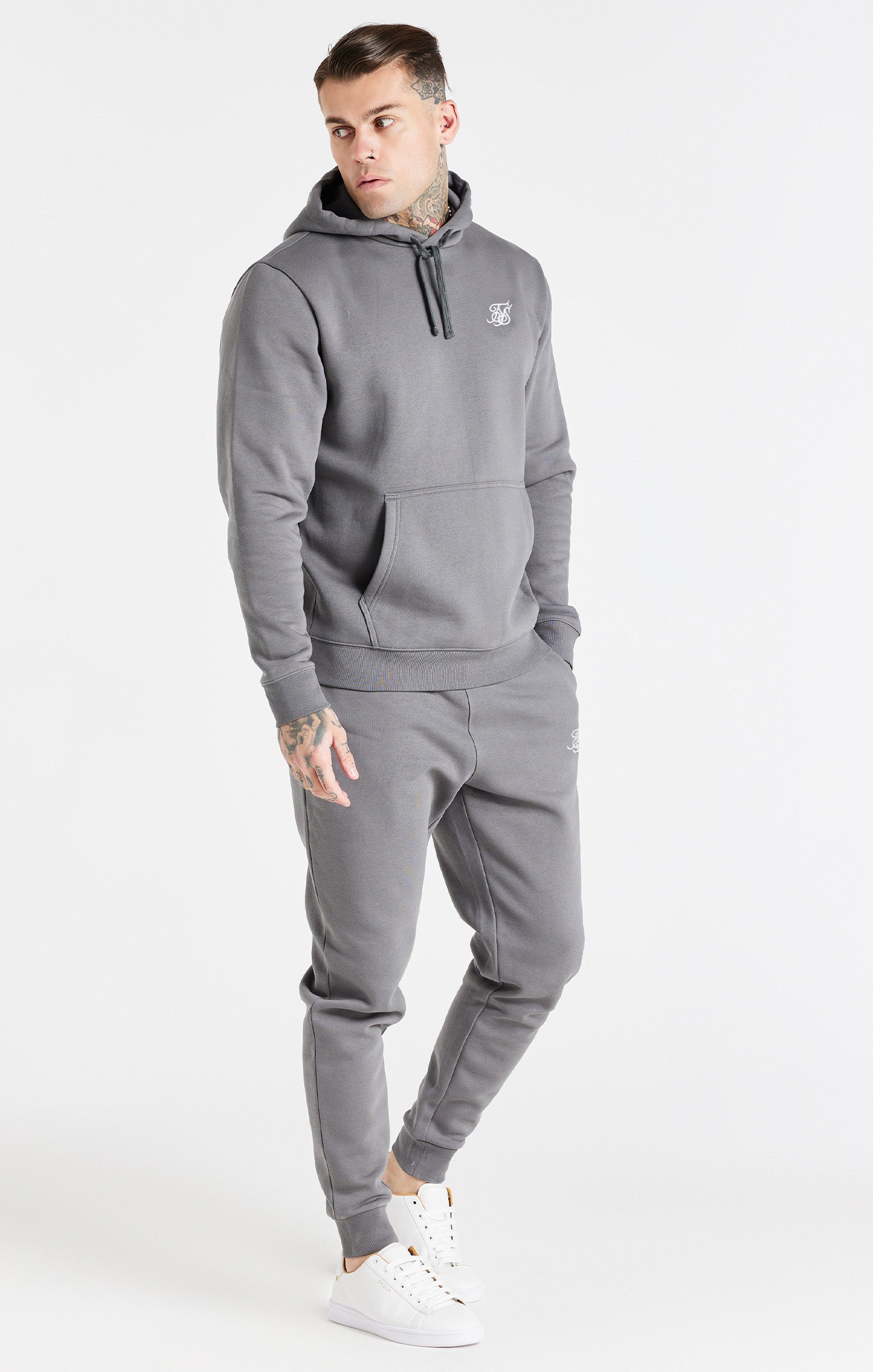 Load image into Gallery viewer, Grey Essential Fitted Jogger (3)
