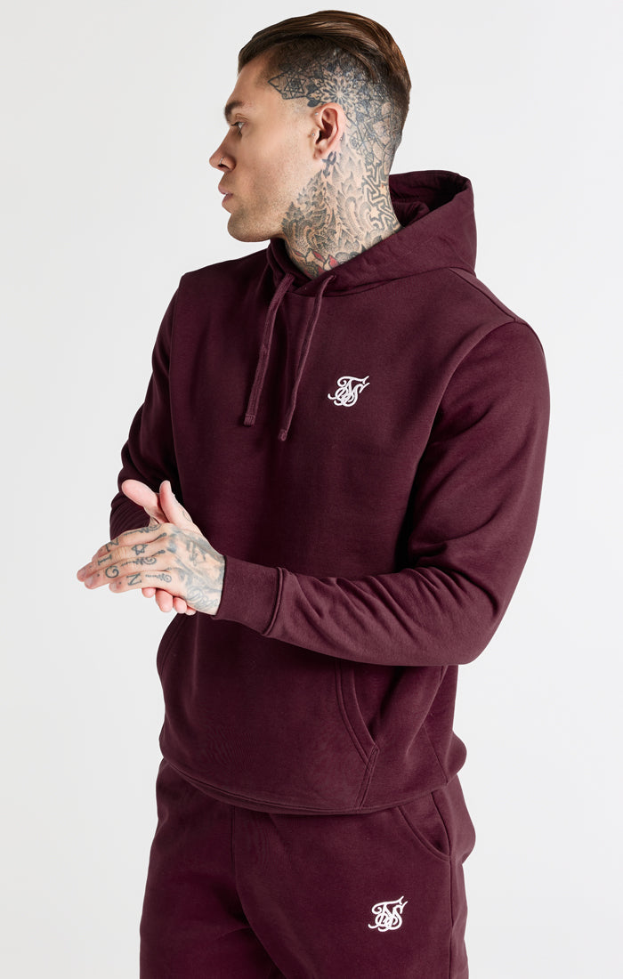 Sik silk cheap burgundy hoodie