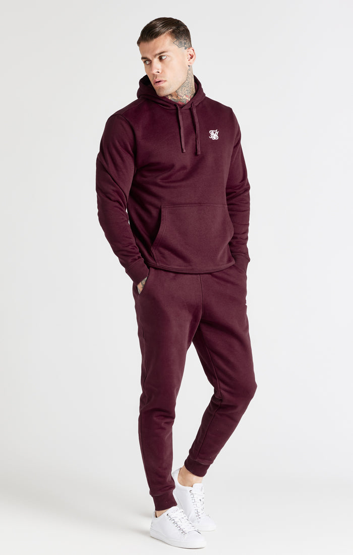 Sik silk burgundy hoodie sale