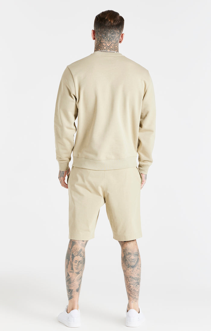 Beige Essential Crew Sweatshirt (4)