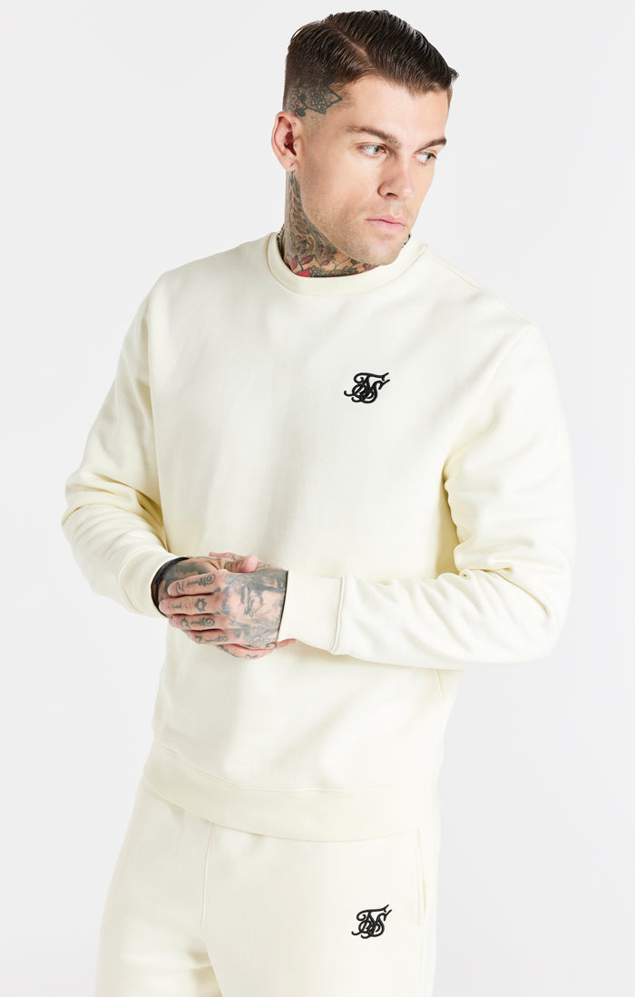 Ecru Essential Crew Sweatshirt