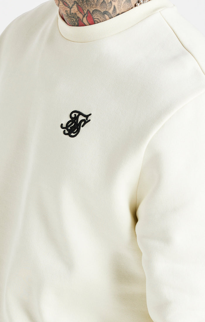 Ecru Essential Crew Sweatshirt (1)