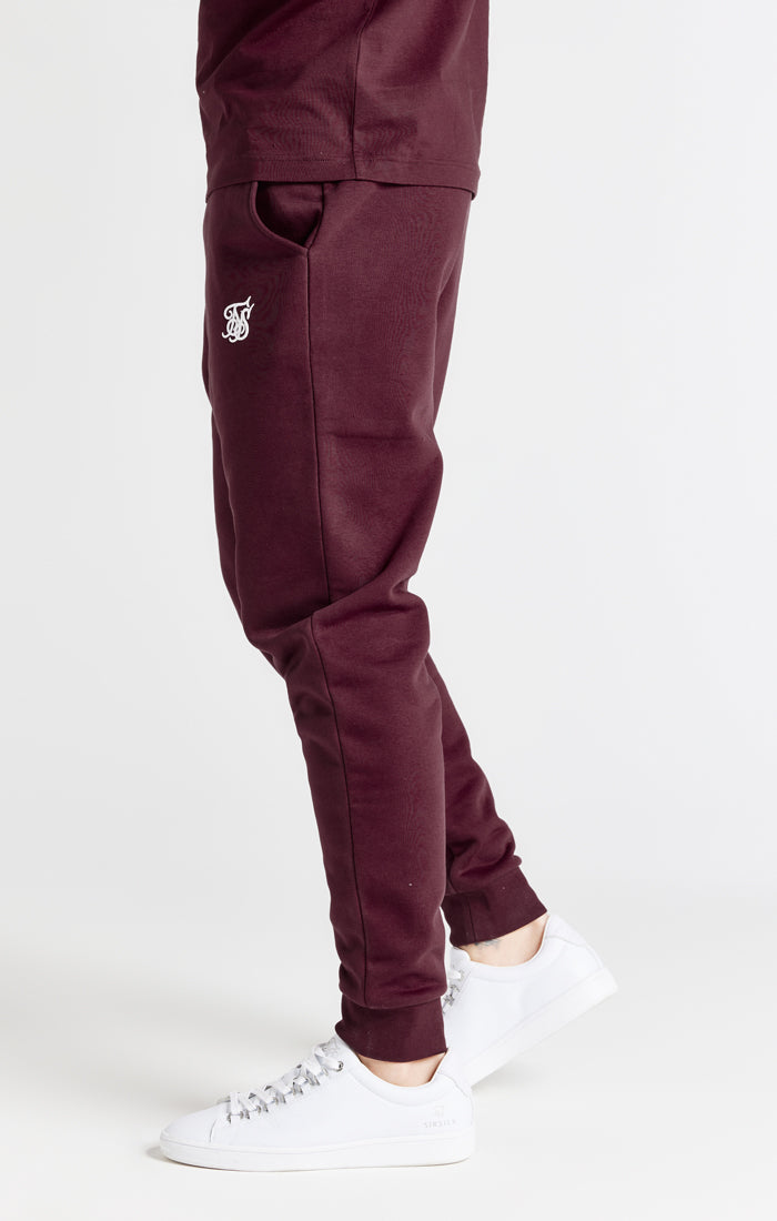 Burgundy Essential Fitted Jogger (1)
