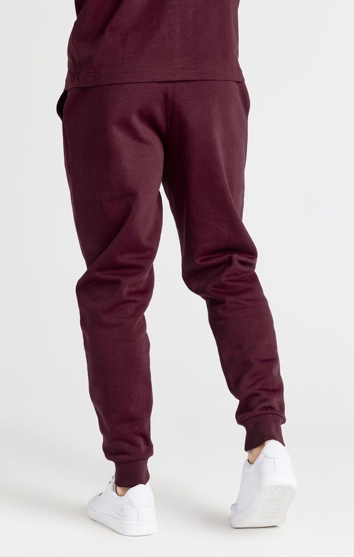 Burgundy Essential Fitted Jogger (3)
