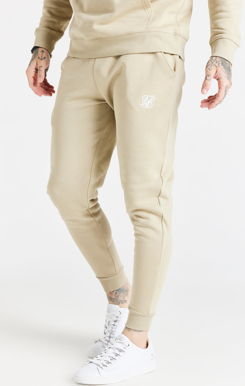 Beige Essential Cuffed Jogger