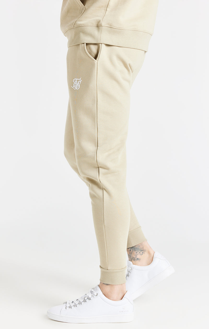 Beige Essential Cuffed Jogger (1)