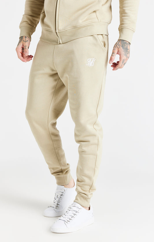 Beige Essential Fitted Jogger