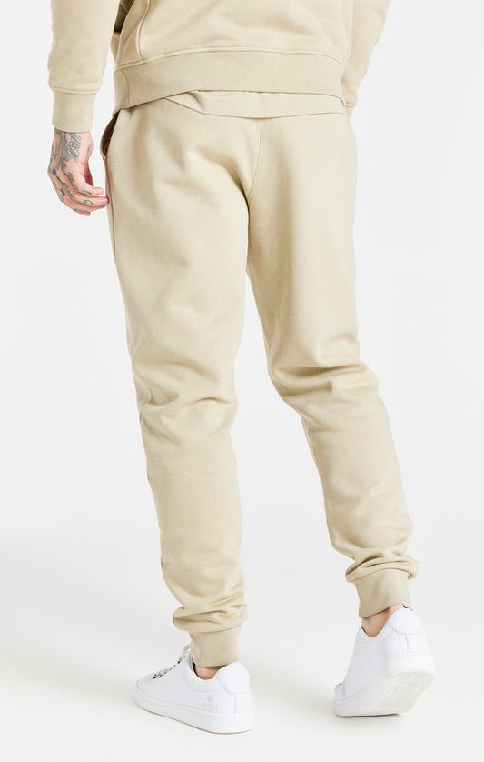 Beige Essential Fitted Jogger