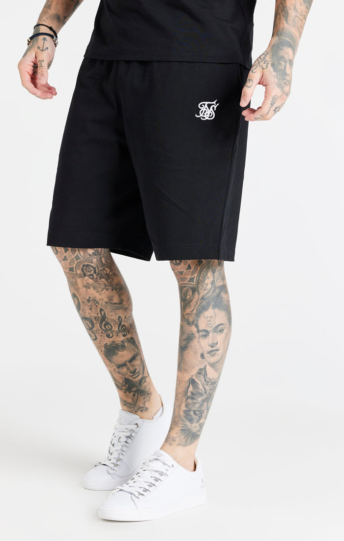 Black Essential Jersey Short