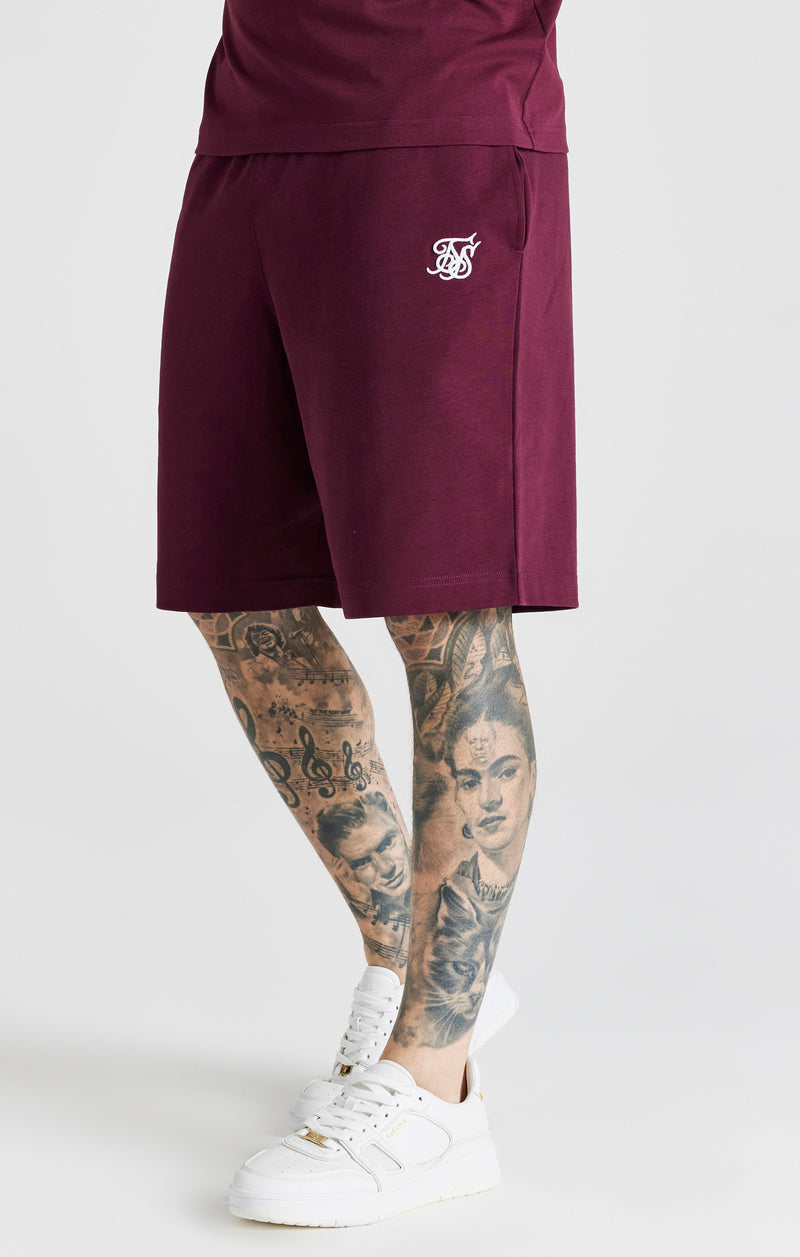 Burgundy Essential Jersey Short
