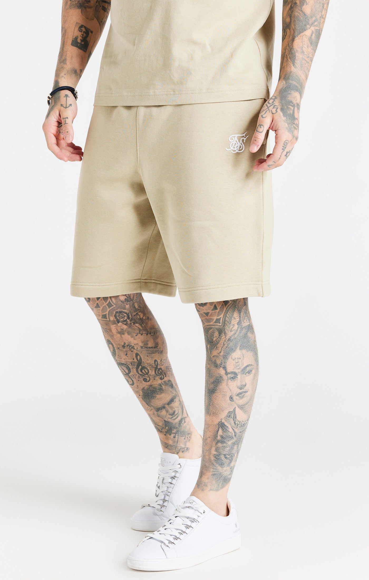 Load image into Gallery viewer, Beige Essential Jersey Short
