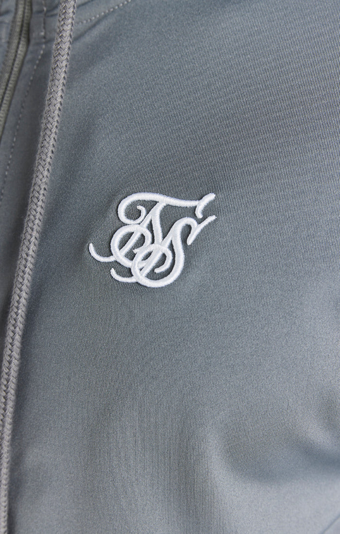 Grey Essential Zip Through Hoodie (1)