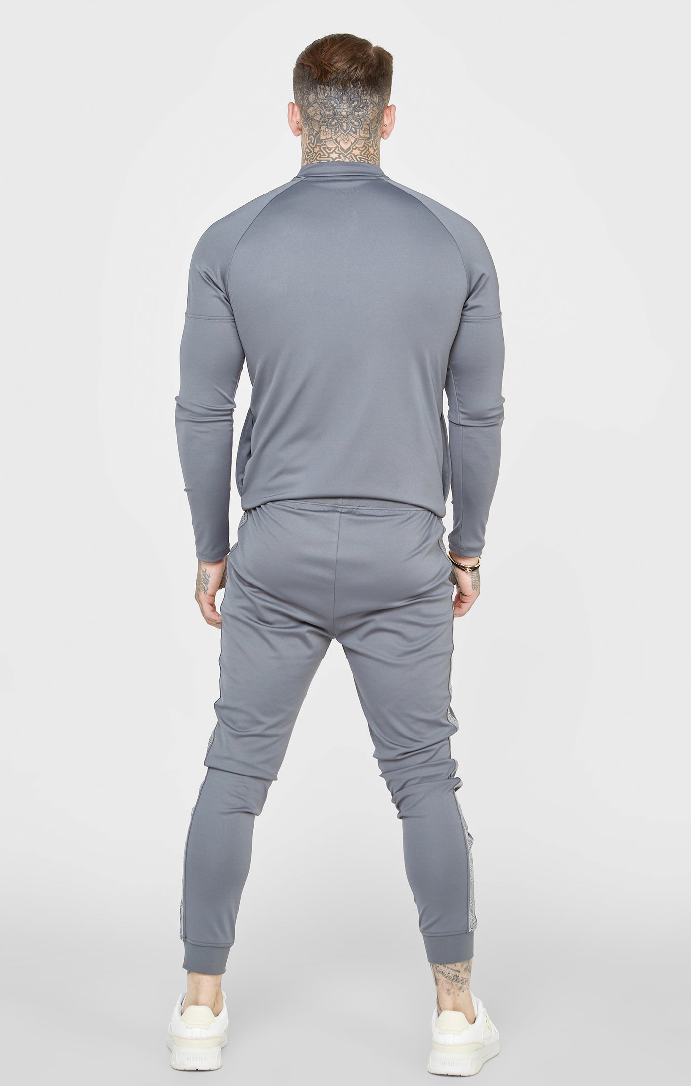 SikSilk Men's Grey Sports Cuffed Pant | SikSilk UK