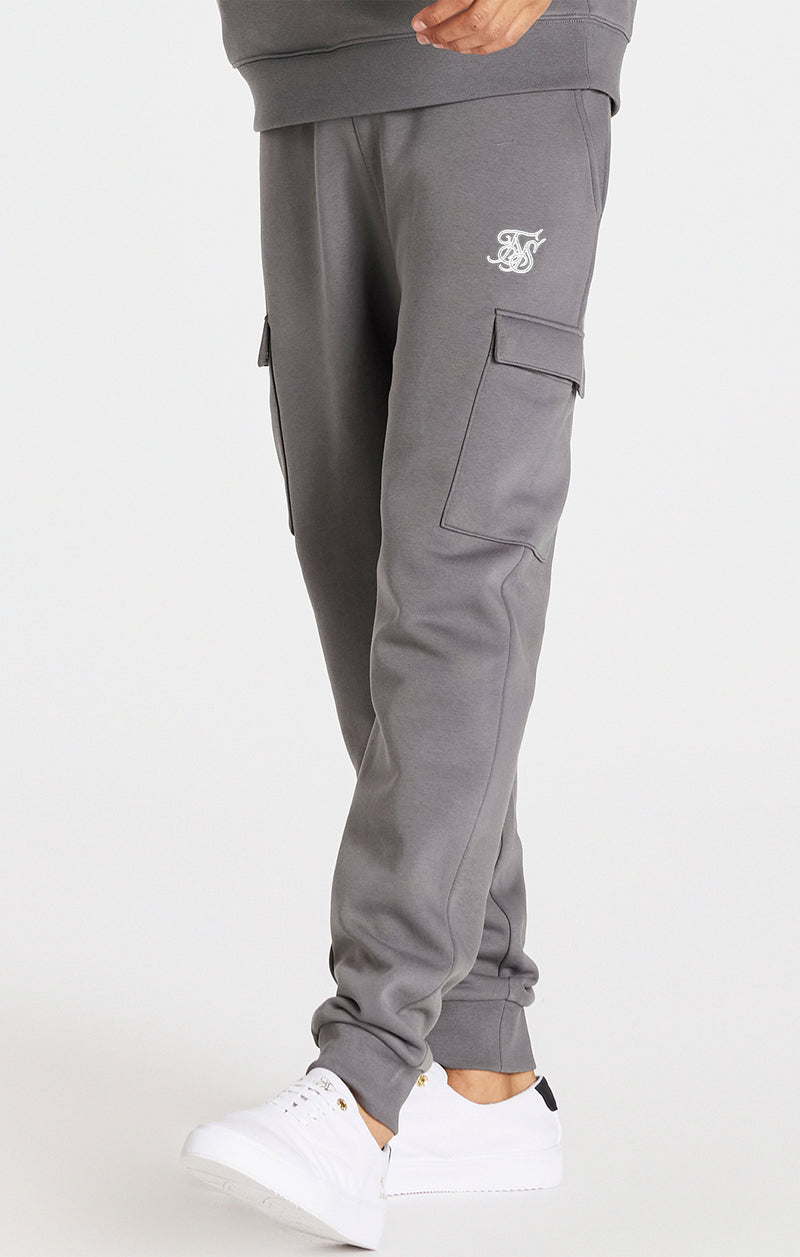 Grey Cargo Fleece Jogger
