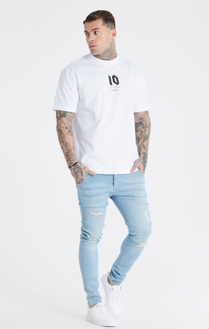 Messi x SikSilk White Oversized T-Shirt (3)