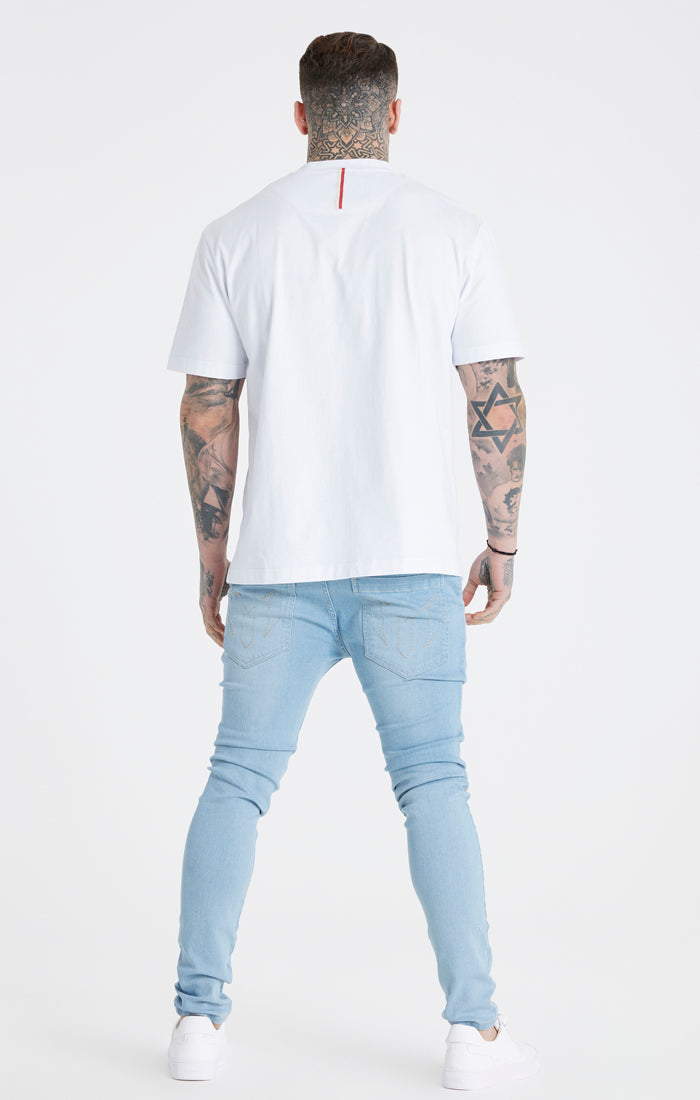 Messi x SikSilk White Oversized T-Shirt (4)