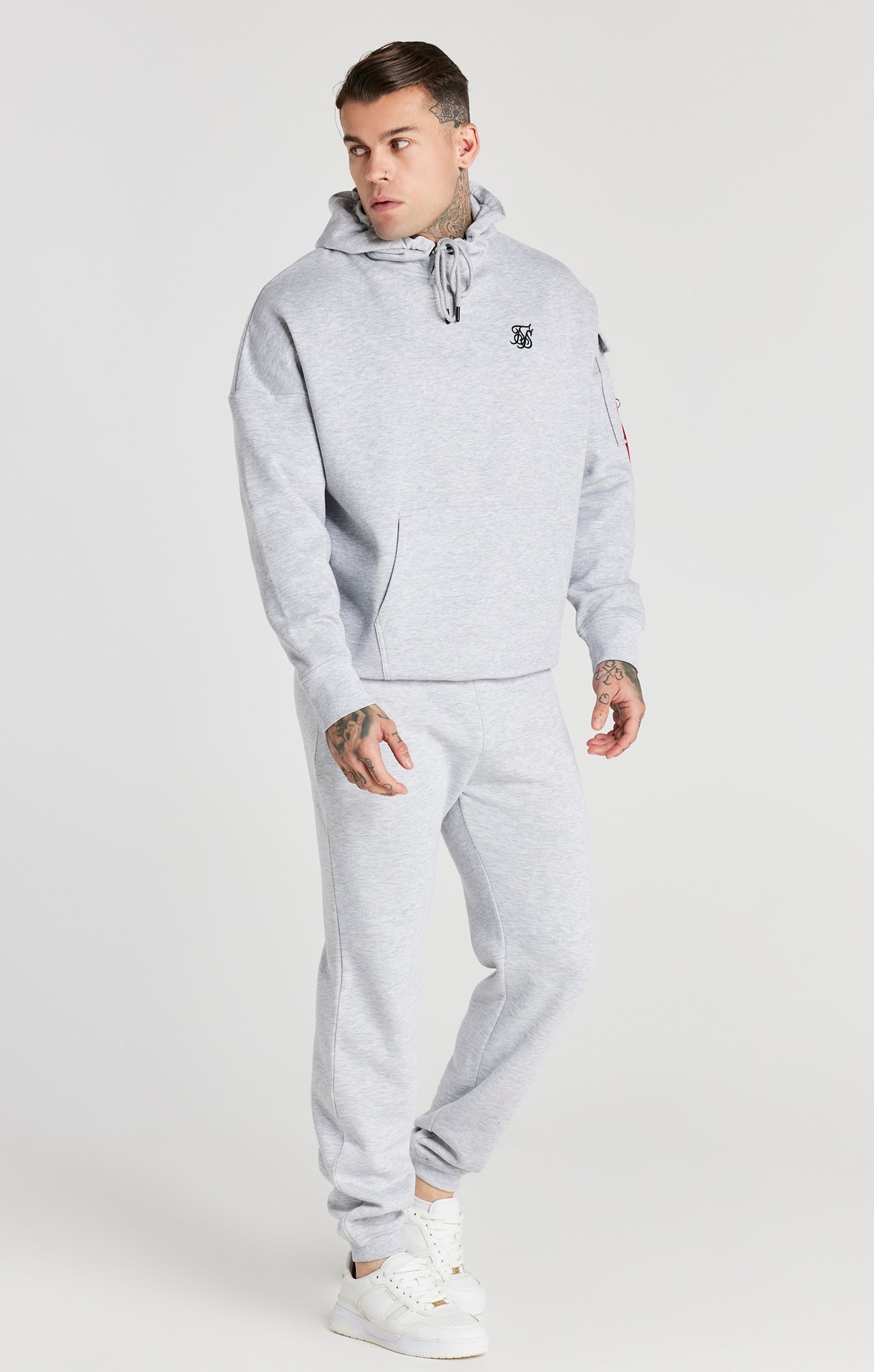 Grey Overhead Flight Hoodie (3)