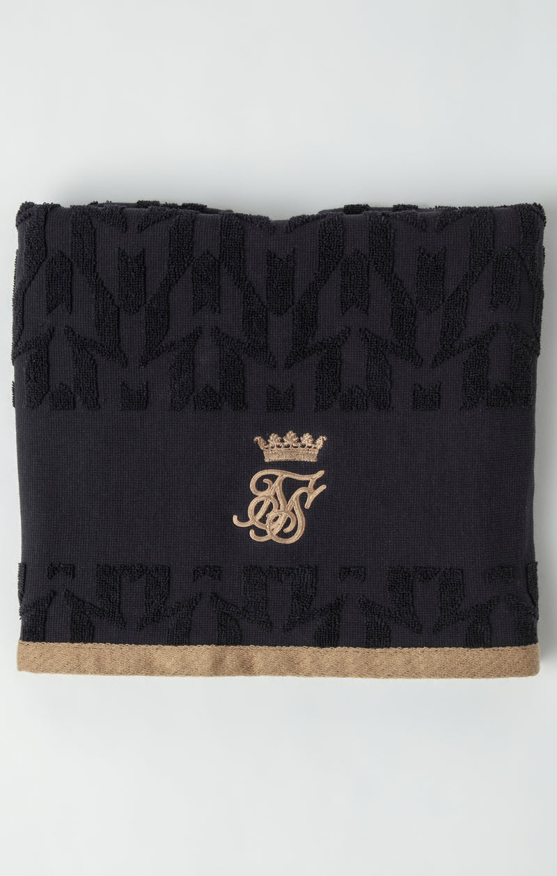 Messi x SikSilk Black Towel (1)