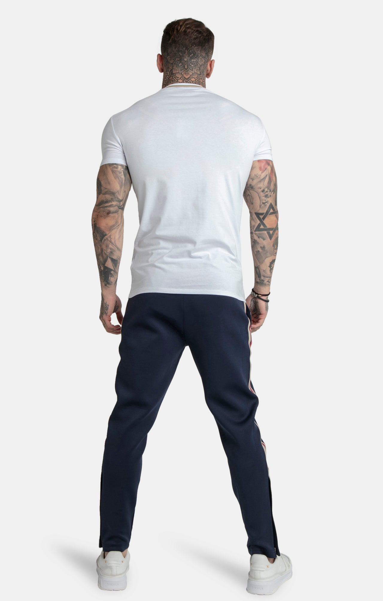 Messi x SikSilk White Muscle Fit T-Shirt (4)