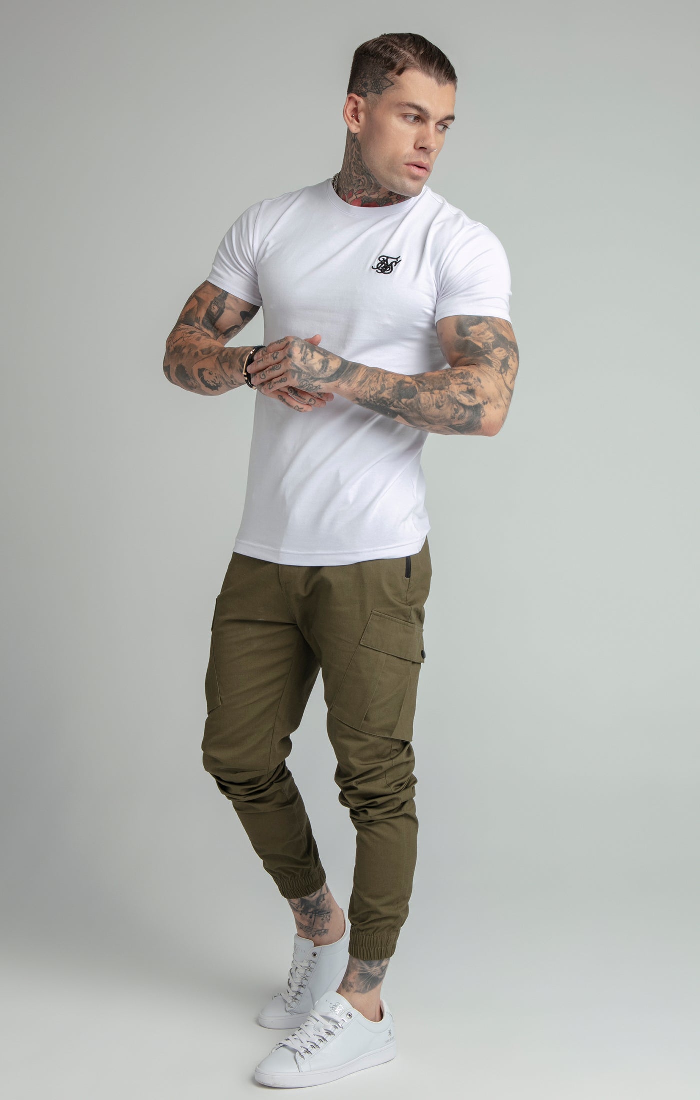 Load image into Gallery viewer, Khaki Cuffed Cargo Pant (3)