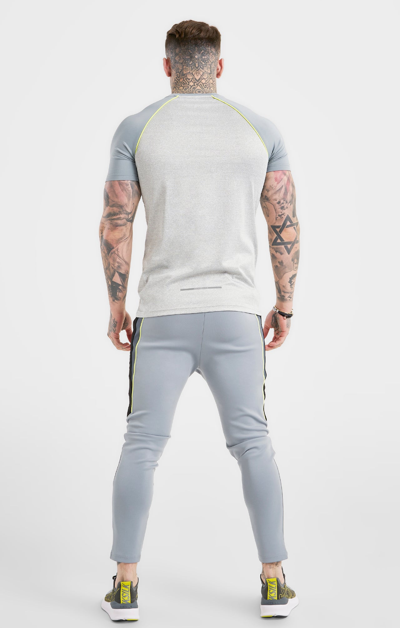 Grey Sports Poly Raglan T-Shirt (4)