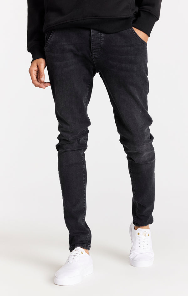 Black Washed Essential Slim Fit Jean