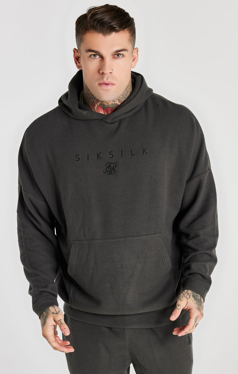 Grey Overhead Rib Hoodie